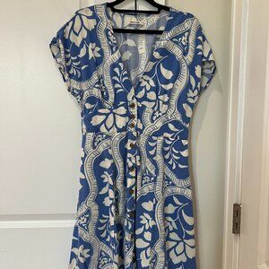 Marine Layer Camila Blue Mini Dress